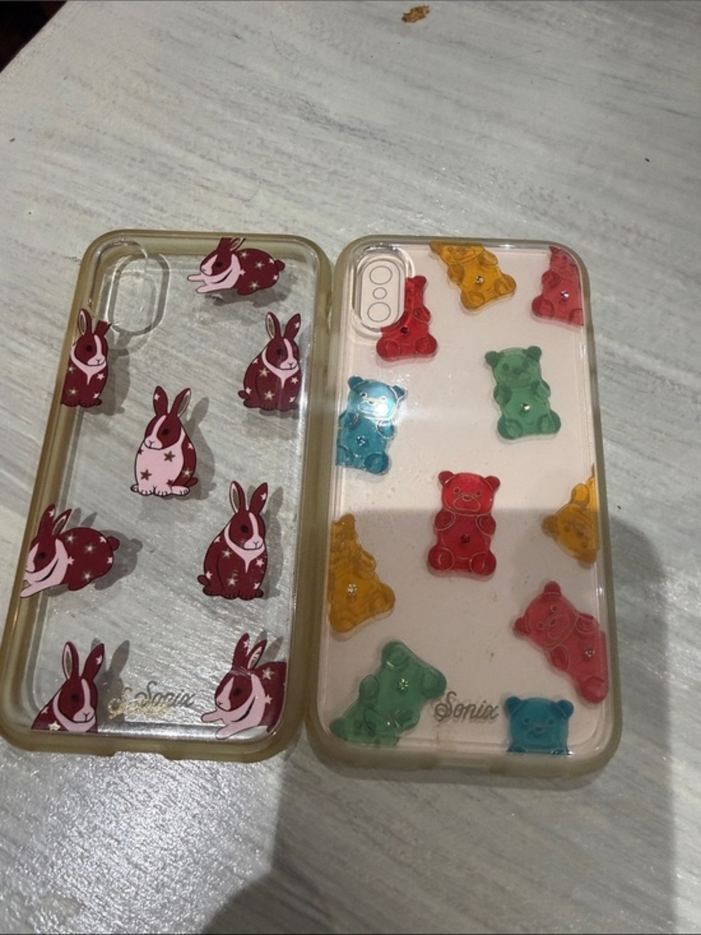 Sonix Clear Bunny & Gummy Bear Phone Case Set - IPhone XS/S